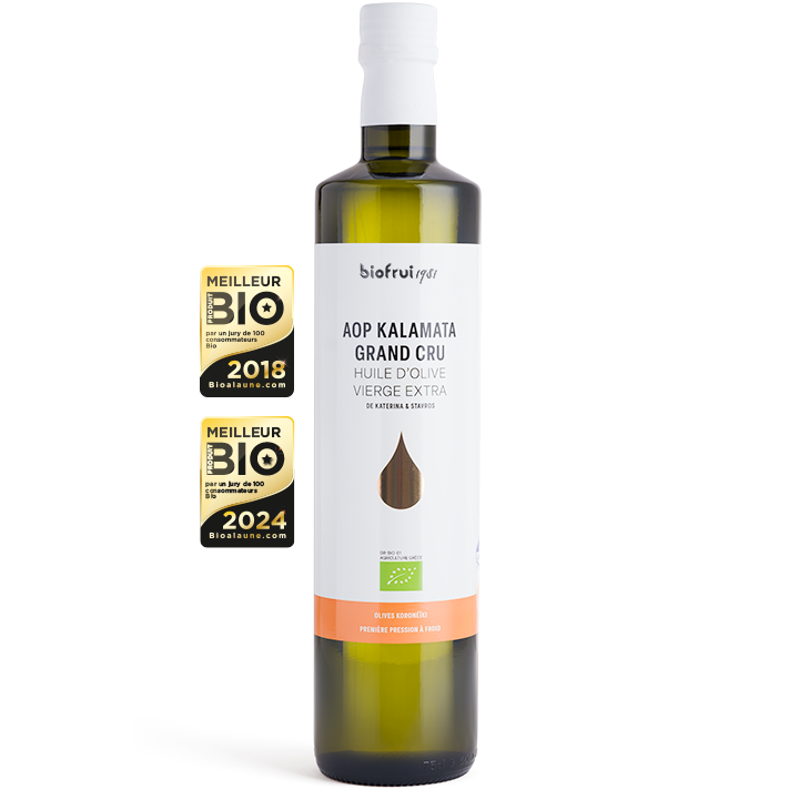 Bouteille d'huile d'olive de Kalamata