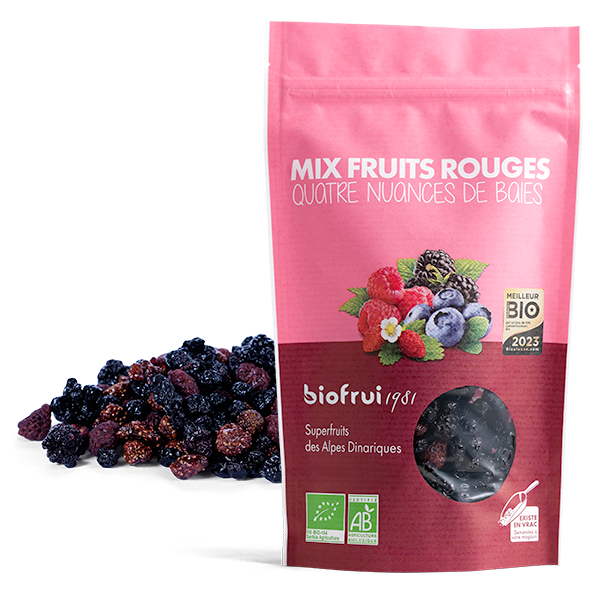 Biofrui 1981 -- Fraise sauvage des alpes dinariques séchée bio - 100 g